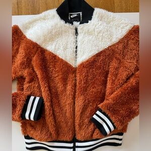 Fuzzy Nike Bomber Jacket